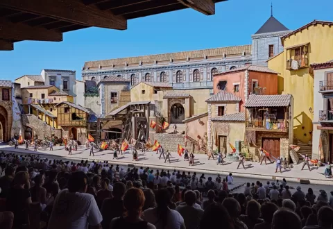 Tribuna del espectáculo El Tambor de la Libertad en Puy du Fou España Tribuna del espectáculo El Tambor de la Libertad en Puy du Fou España