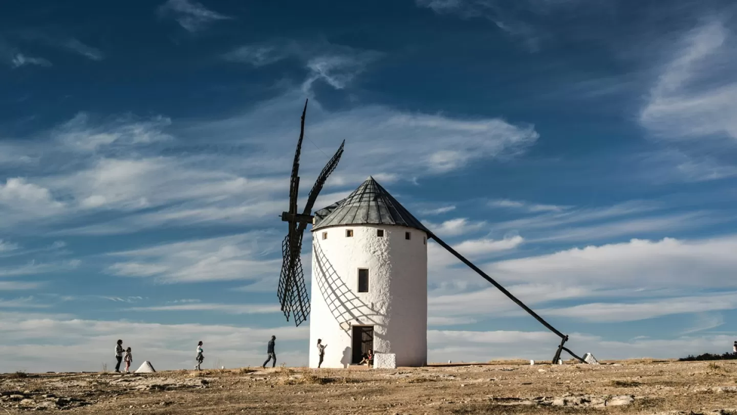 Molino blanco en Castilla-La Mancha