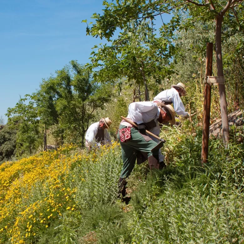 Trabajadores en el parque Puy du Fou España