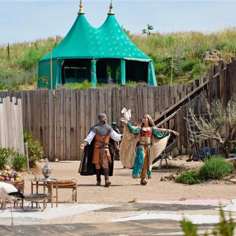 Fernán González y Salama en Cetrería de Reyes