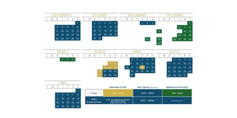 Calendario Grupos Escolares Puy du Fou España