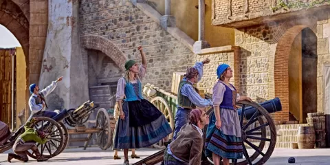 Escena del espectáculo El Tambor de la Libertad