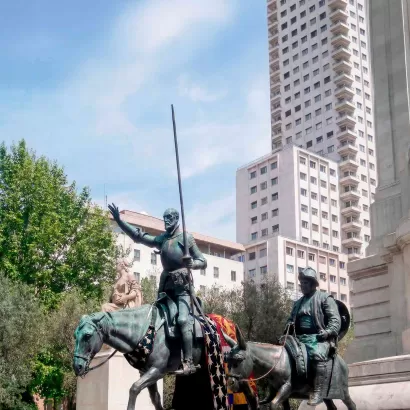Estatua del Quijote en Madrid